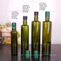 250ml 500ml 750m Empty Marasca Edible Oil Bottle Green Glass Olive Oil Bottles with lid